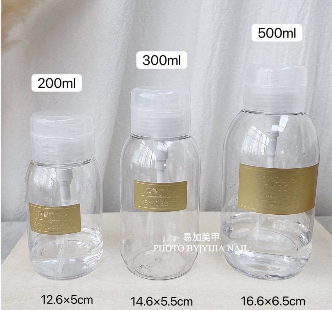 ขวดปั๊ม ขวดปั๊มน้ำยาล้างเล็บ ปั๊มน้ำยาต่างๆ ขนาด200,300,500ML