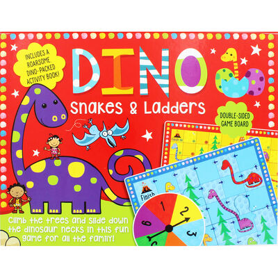 Alphabet / Dino Snakes & Ladders Box Set by Make Believe Ideas Board game เกมส์ สำหรับ 3+ ปี 9781788433297
