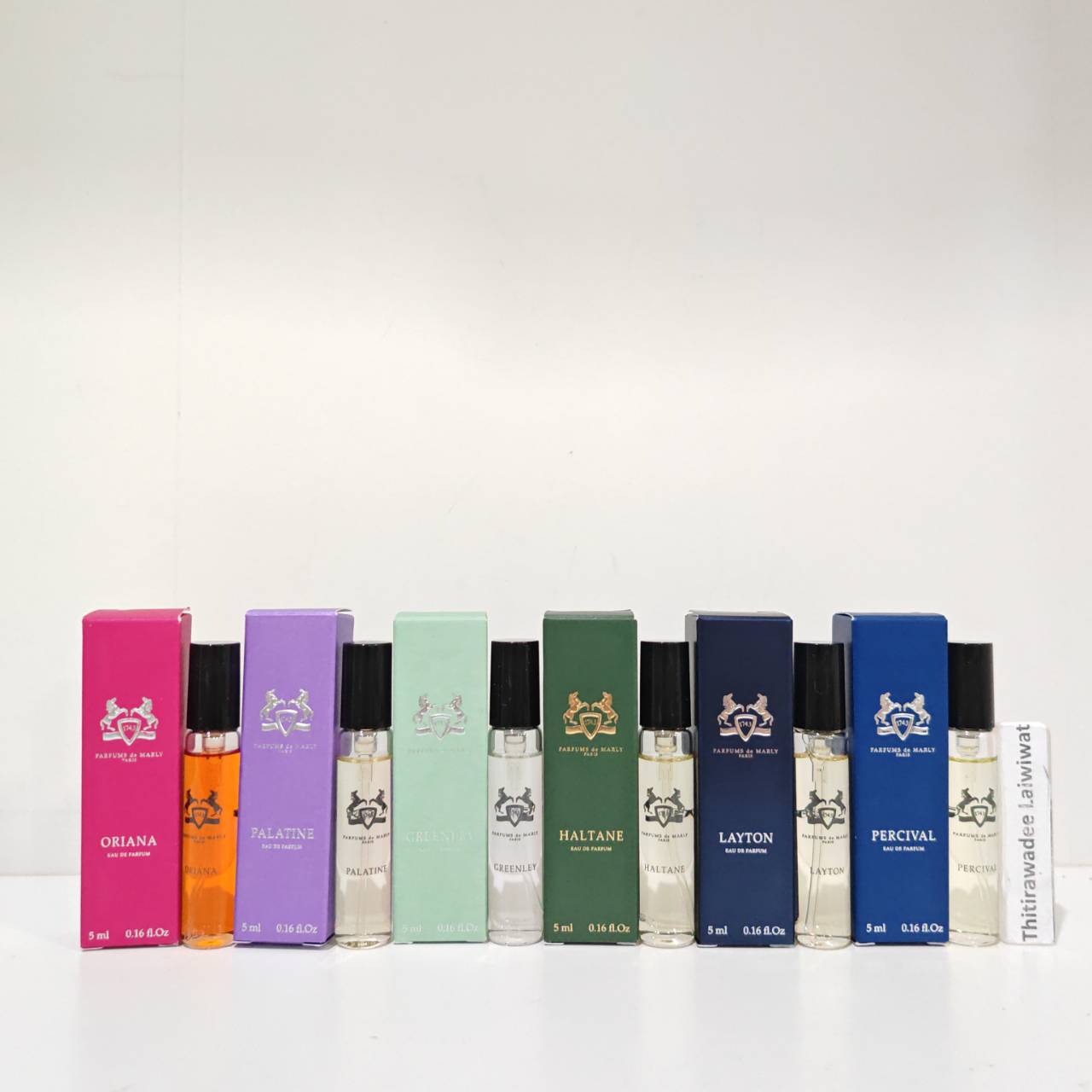 น้ำหอมจิ๋วมินิ Parfums De Marly Percival EDP 5ml แบบสเปรย์ ( Mini Perfume น้ำหอมขนาดพกพา) น้ำหอมจิ๋วมินิแบบทดลองแบบสเปรย์ พกพาก็สะดวกใช้ฉีดตามจุดชีพจร สำเนา สำเนา