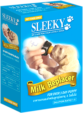 นมชงสำหรับลูกสุนัข SLEEKY กล่องเล็ก 150 กรัม