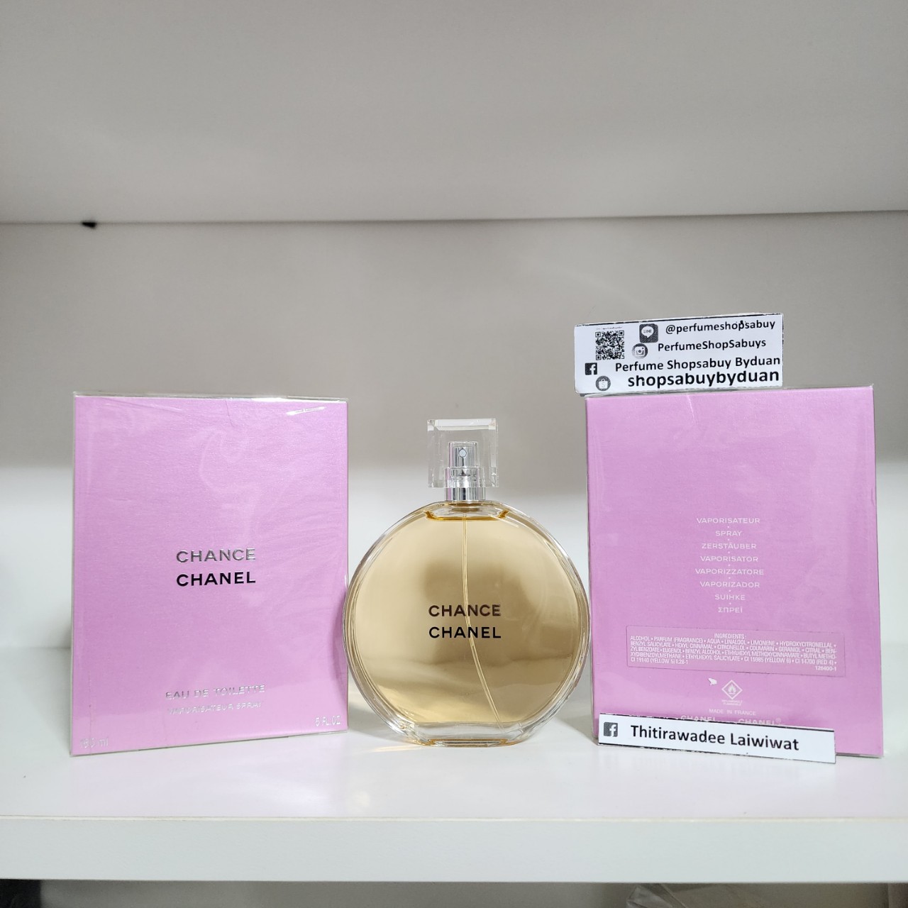 น้ำหอมแท้แบ่งขาย Chanel Chance Eau De Toilette 💕Travel Size แบบทดลอง