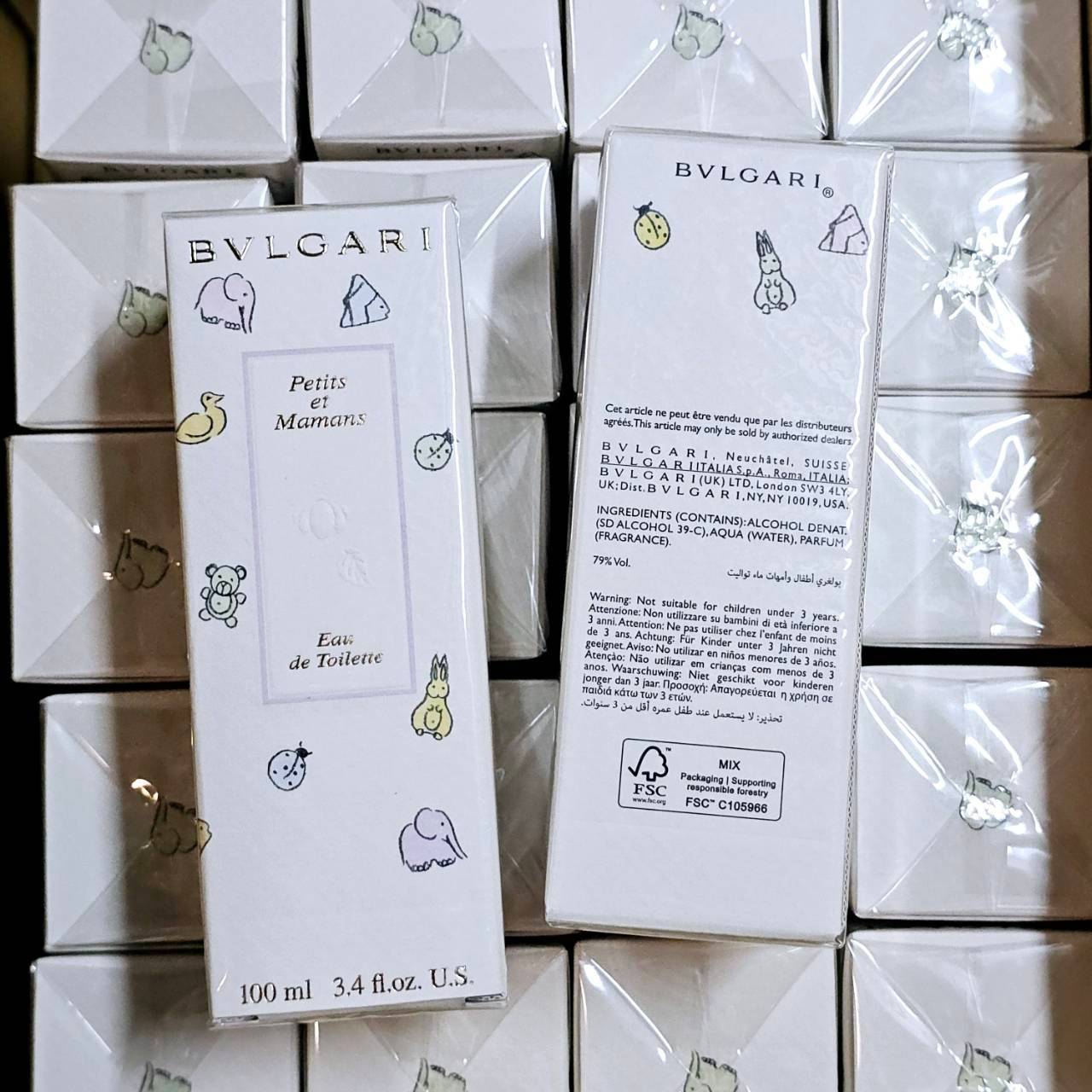 น้ำหอมแท้ Bvlgari Petits Et Mamans EDT 100 ml. กล่องซีล