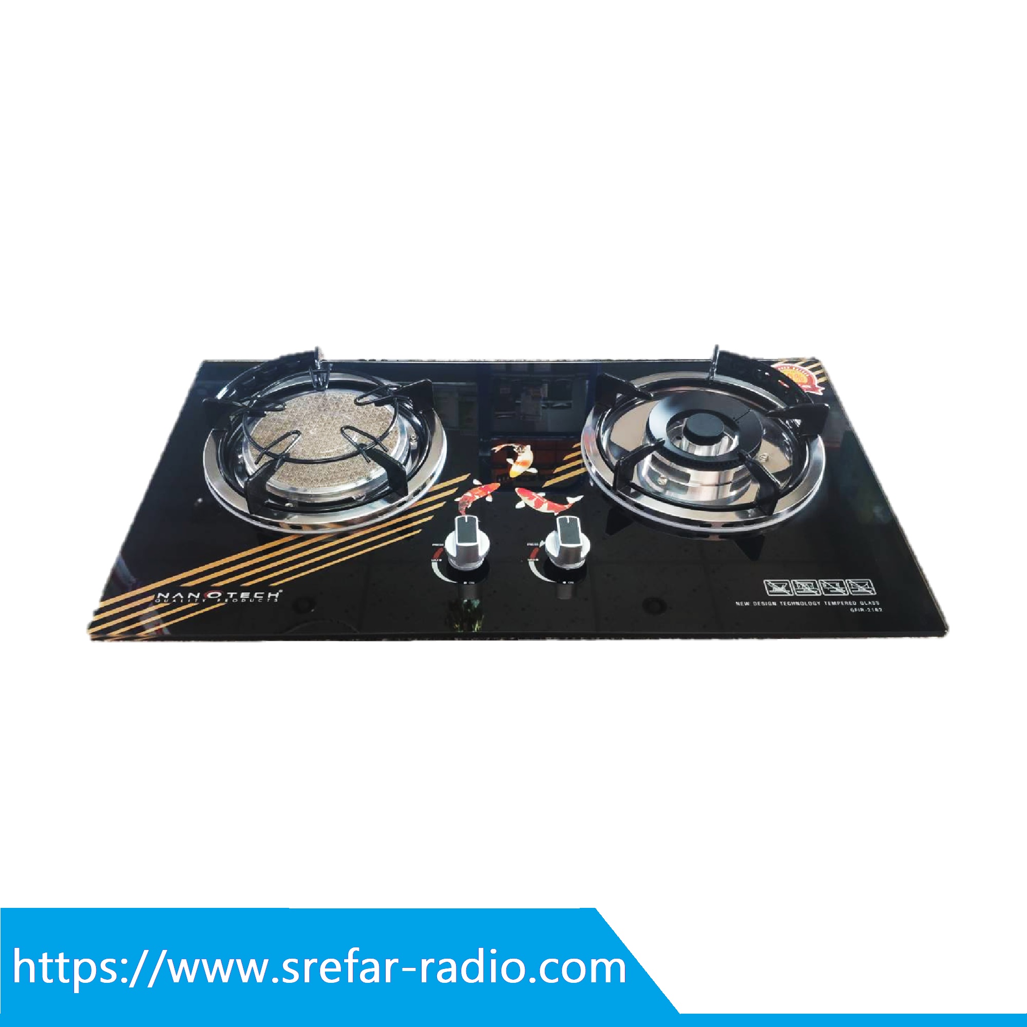 GFI-2162 เตากระจกคู่ NANOTECH (หัวผสม)
