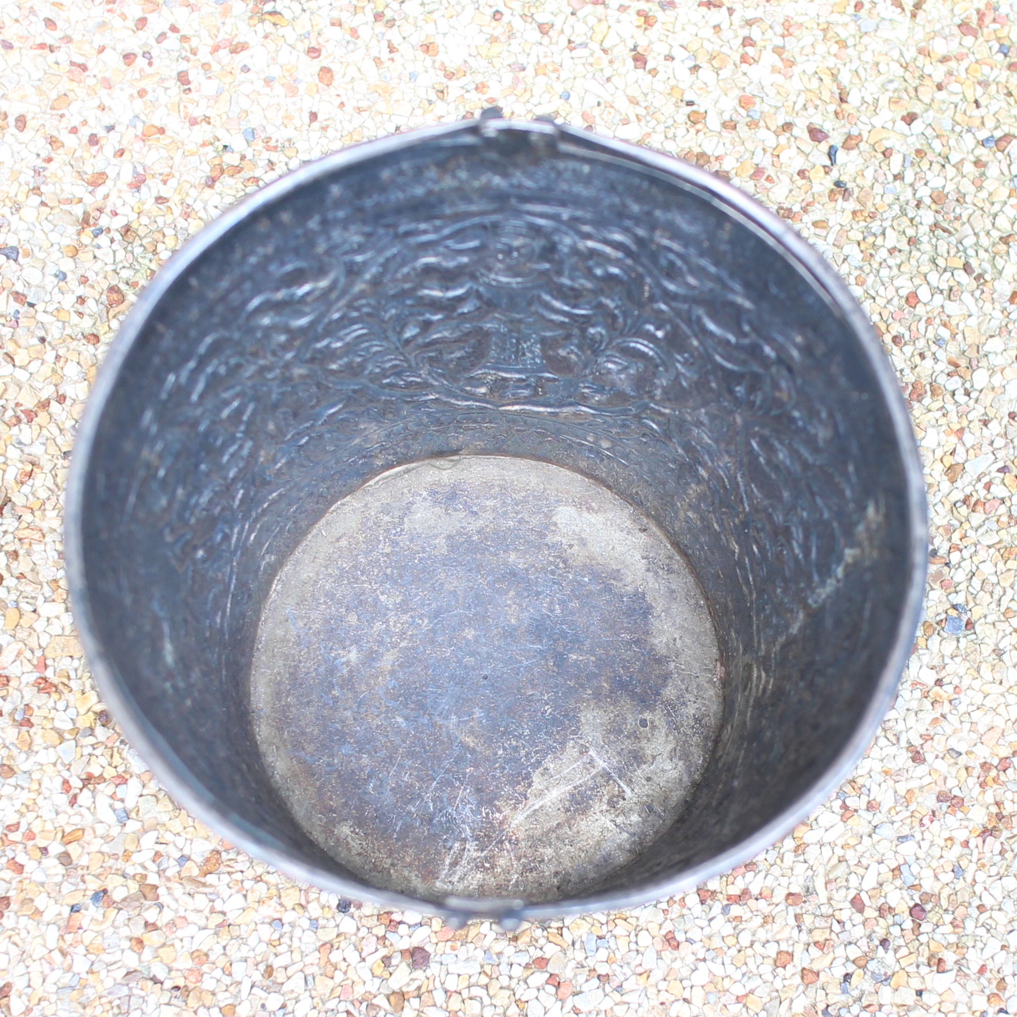 SI107 ถังเงินแท้เล็กดุลลาย นน. 230 กรัม