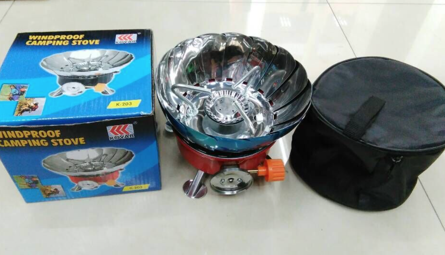 เตาแก๊สพกพา แค้มปิ้ง เดินป่า ทรงกลม(กลีบบัว)