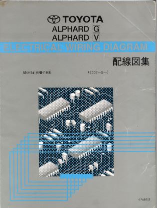 หนังสือ วงจรไฟฟ้า (wiring diagram) รถยนต์ TOYOTA ALPHARD ปี '02-5 ขึ้นไป เครื่องยนต์ 2AZ-FE, 1MZ-FE