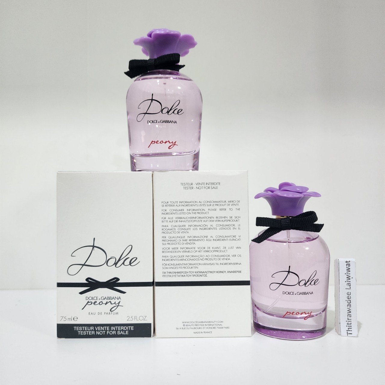 น้ำหอมแท้ D&G Dolce & Gabbana Dolce Peony 75ml กล่องเทสเตอร์
