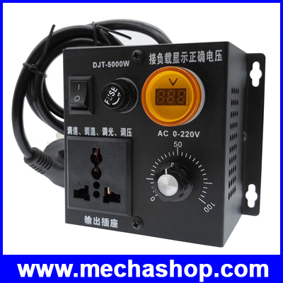 ควบคุมเอซีมอเตอร์ 220V 5000W SCR Voltage Pressure Regulator Motor Speed Controllor temperature regulation/speed regulation/dimming/brightening