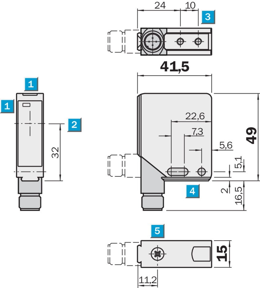 Photo Sensor SICK รุ่น WL12-2P430 (ใหม่ไม่มีกล่อง)