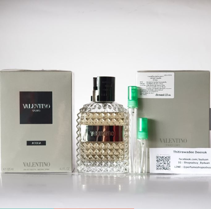 น้ำหอมแท้แบ่งขาย Valentino Uomo Acqua Eau de Toilette💕Travel Size #แบบทดลอง