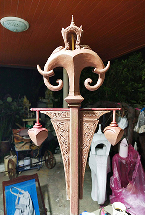 เสาไฟประติมากรรมช้างศึก จังหวัดพระนครศรีอยุธยา