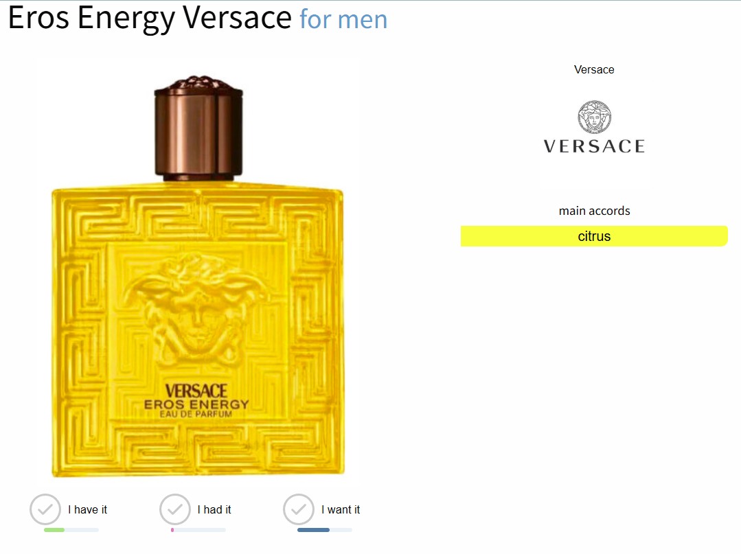 น้ำหอมแท้ Versace Eros Energy EDP 100ml กล่องซีล