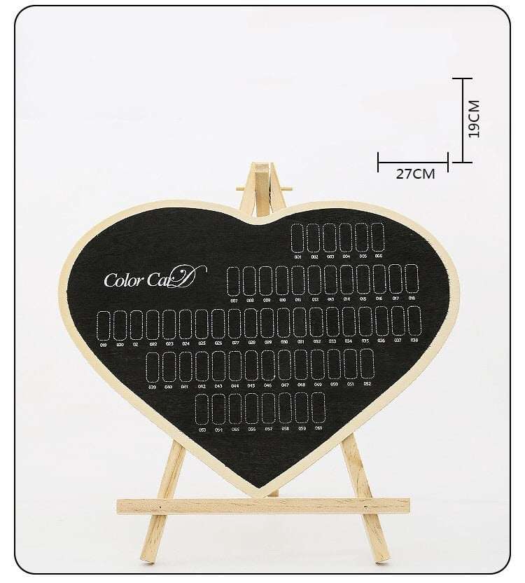 กระดานโชว์เล็บปลอม ชาร์ตโชว์เล็บ 60ช่อง มีขาตั้ง