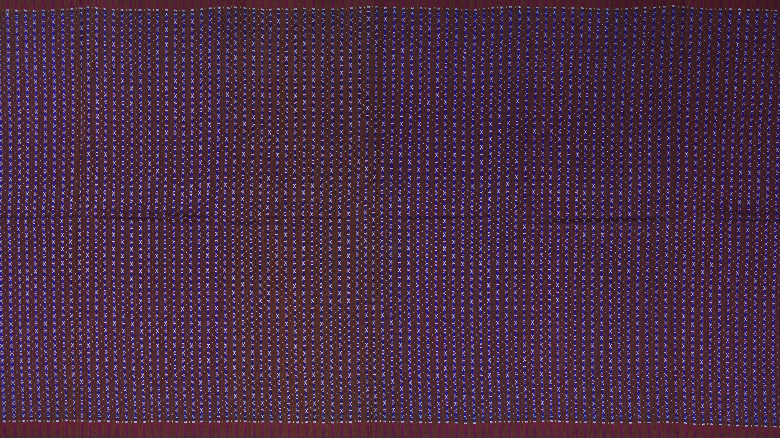 ซิ่น ผ้าไหมมัดหมี่ 3ตะกอ ขนาด 1x2เมตร พื้นสีน้ำตาล ลายดอกพิกุล รหัส R2Q-ME-066-1220670915