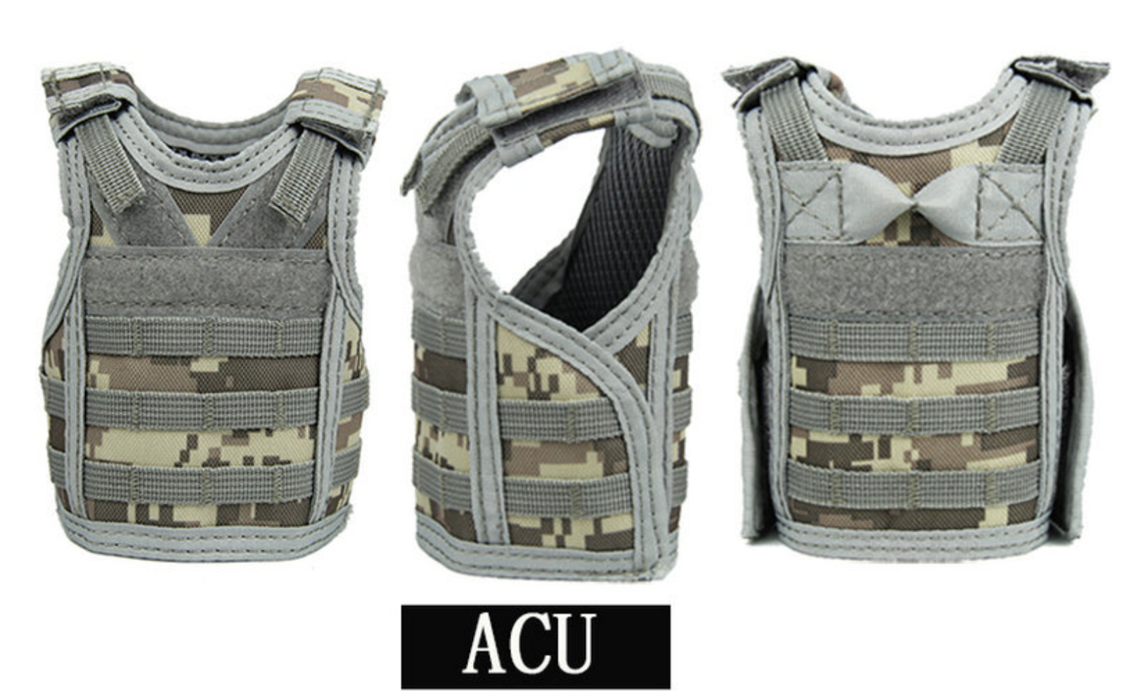 mini tactical vest สำหรับตกแต่งขวดน้ำ ขวดเบียร์