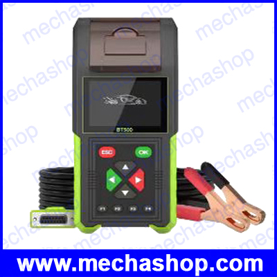 เครื่องวัดวิเคราะห์แบตเตอรี่ เครื่องตรวจสภาพแบตเตอรี่ Universal Battery Tester BT500 12V/24 Auto voltage Battery Analyzer 20-2000CCA