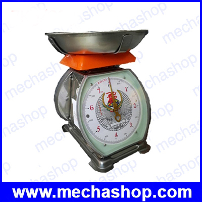 เครื่องชั่งสปริง เครื่องชั่งน้ำหนักตั้งโต๊ะ ชั่งได้ 7kg/20g, 15kg/100g, 20kg/100g จานชั่งจานกลม 230 mm. (สามารถยกออกได้) รุ่น จานกลม ยี่ห้อ คู่แข่งรีสแตนเลส (ไทย)