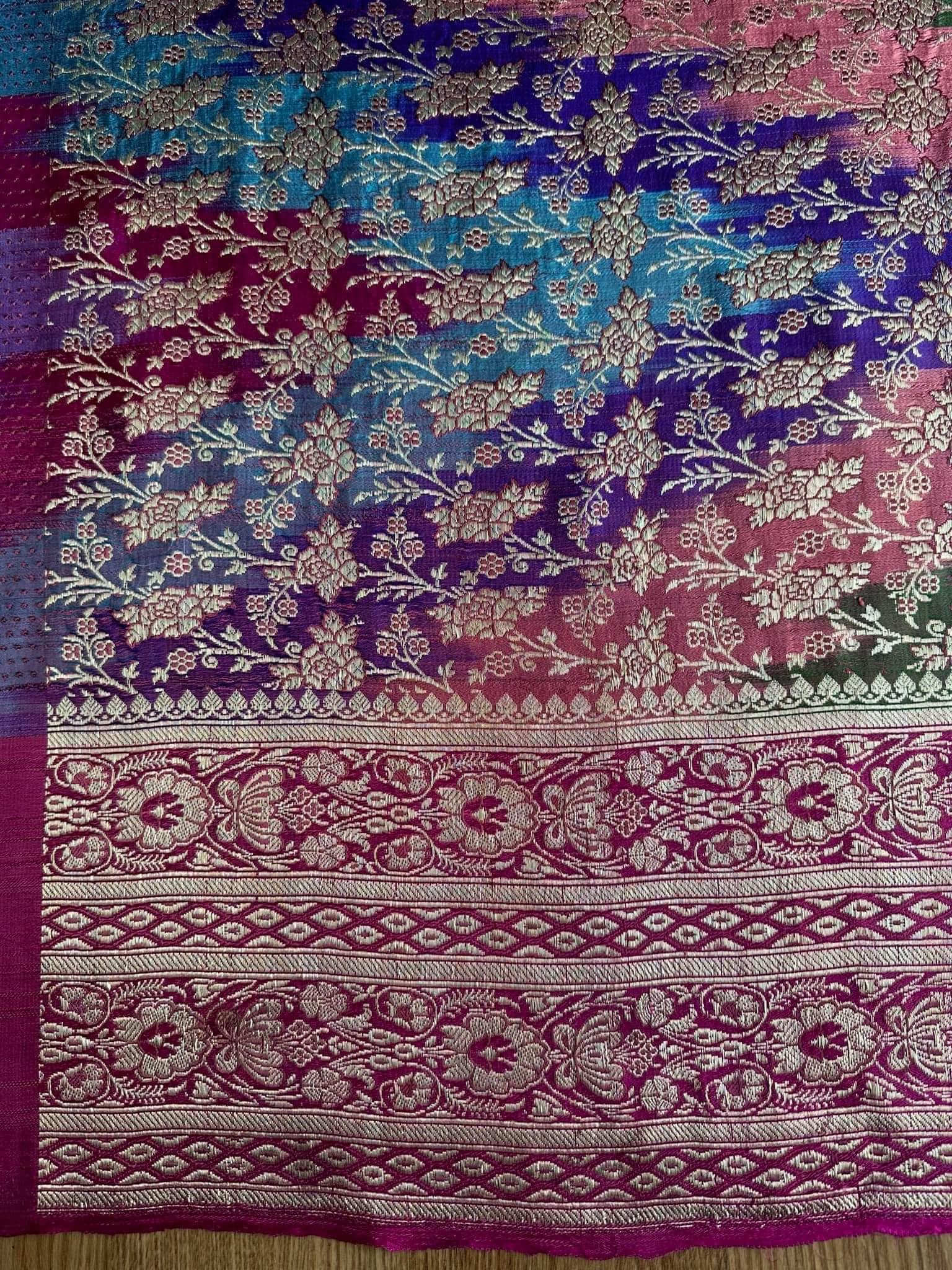 ซิ่น ผ้าปาโตล่า เส้นยืนไหมแท้ ขนาด 110x230ซม สีคละสี รหัส N9-SIL-1118660942