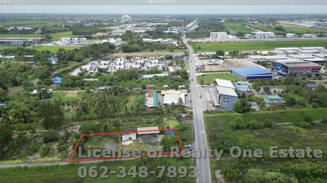 ขายที่ดินแปลงมุม 1 ไร่ ถมแล้ว ติดถนนเลียบคลอง 9 ลำลูกกา