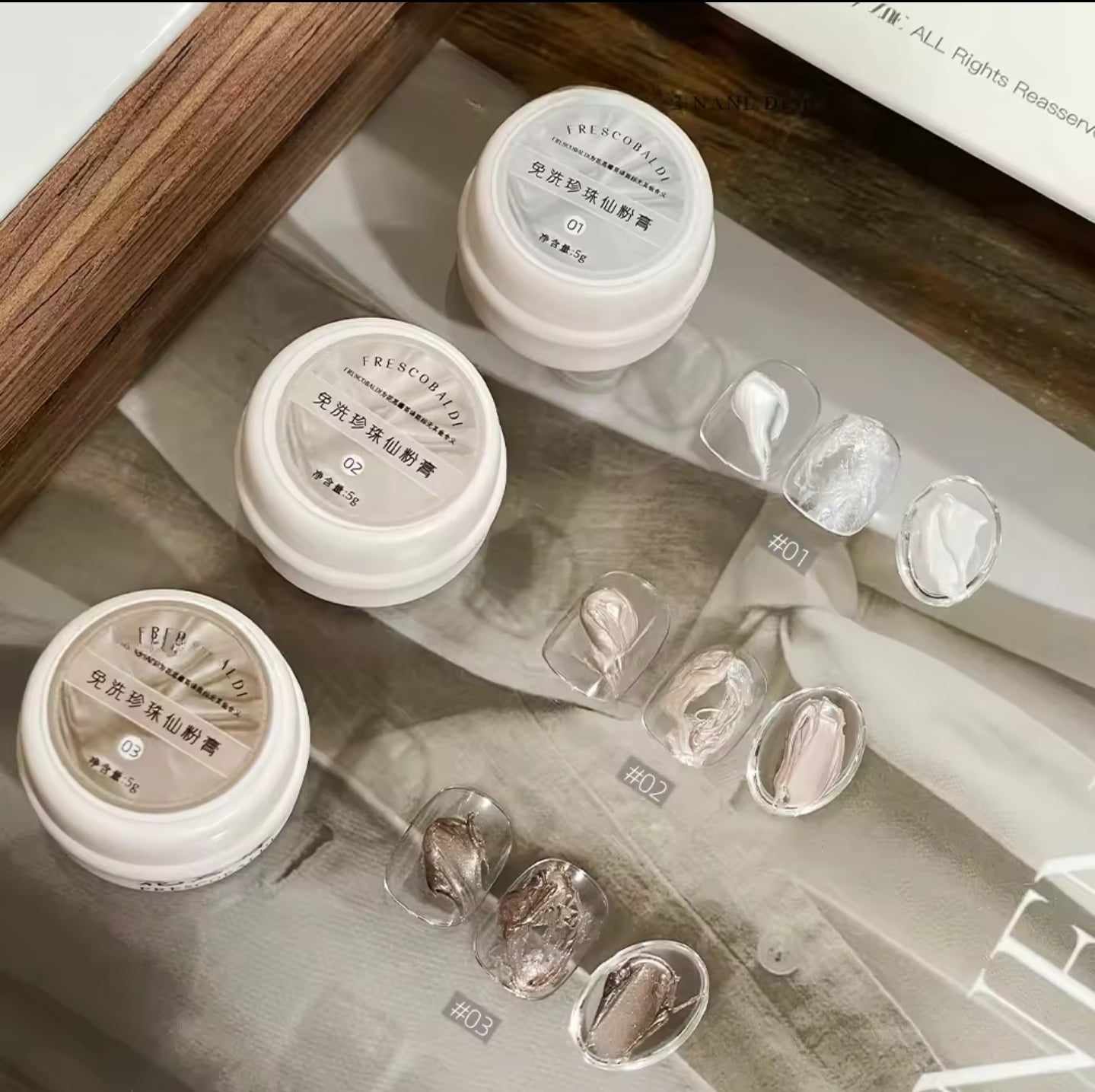 ครีมเจล3D เจลเพ้นท์DIY เจลทำลวดลาย ทำนูน เจลไข่มุกเพ้นท์เล็บ มี3เฉดสี