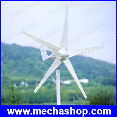 กังหันลมผลิตพลังงาน 5 ใบพัด 400W Wind Power Generator พร้อมชุดควบคุมชาร์ทแบตเตอรี่ Wind Controller (สินค้า Pre-Order)