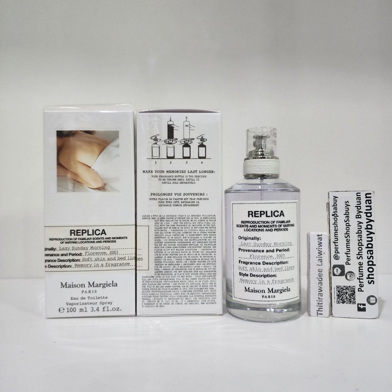 น้ำหอมแท้ Maison Margiela Replica Lazy Sunday Morning 100ml กล่องซีล