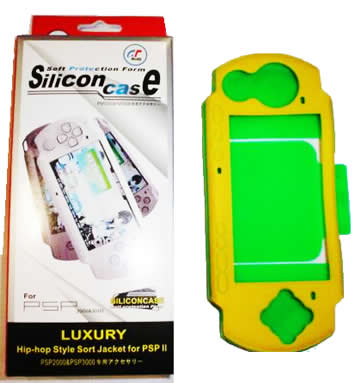PSP : Protective Dual-color Soft Silicone Skin Case for 2000-3000