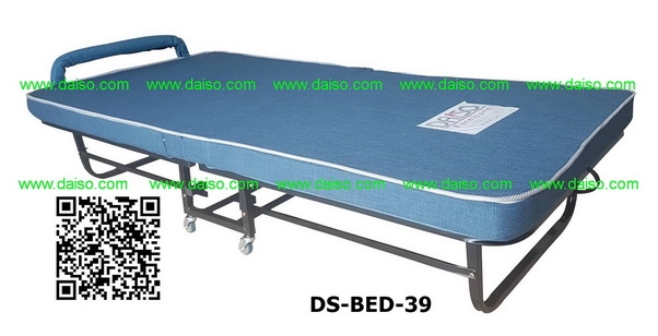 เตียงนอนเหล็กพับได้ เตียงเสริมพับได้มีล้อ