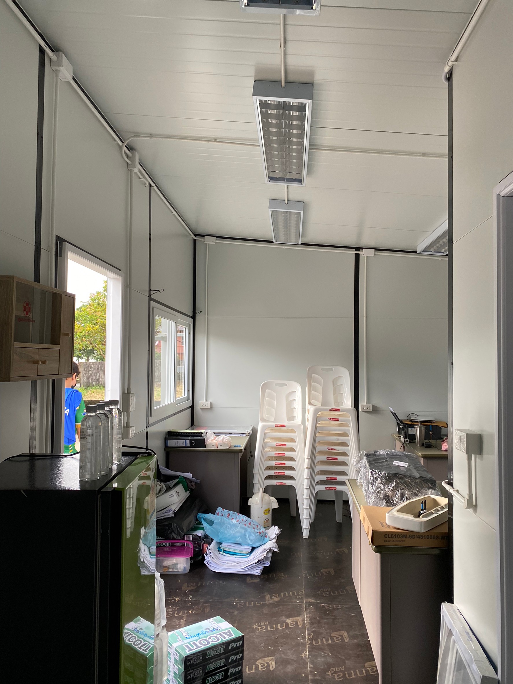 ออฟฟิศสำเร็จรูป ไซต์ออฟฟิศ ขนาด 3.60x12.36 เมตร หมู่บ้านปัญญาอินทราp1