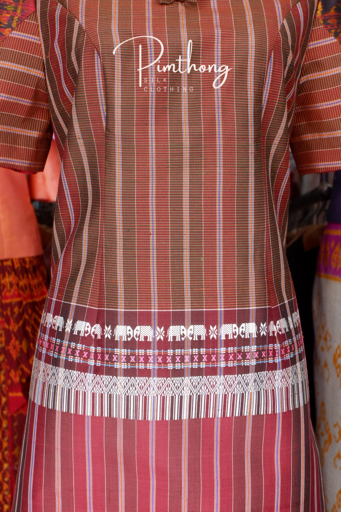 แบบตัดชุด เดรสผ้าไหม (ไม่รวมผ้า) รหัส CUT-PT-S0818662330