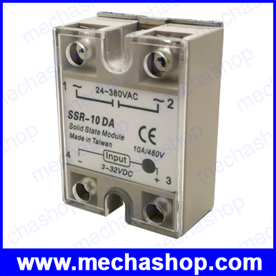 โซลิดสเตตรีเลย์ 10A solid state relay SSR-10DA 10A actually 3-32V DC TO 24-380V AC