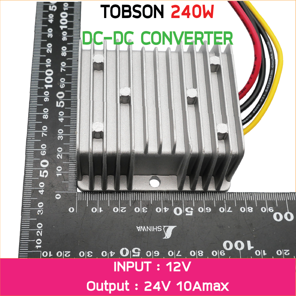 12V to 24V 10A 240W สวิทช์ชิ่งป้ายไฟวิ่ง ตัวแปลงแรงดันไฟ DC to DC Boost Voltage Converter Regulator ดีซีคอนเวอร์เตอร์