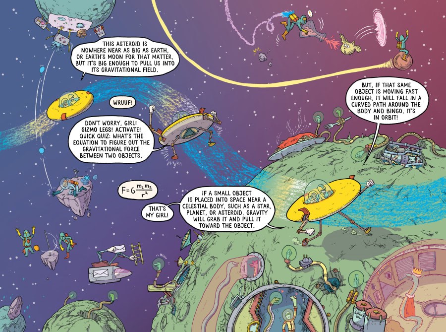 Leo Geo and the Cosmic Crisis by Jon Chad วิทย์แนวComics