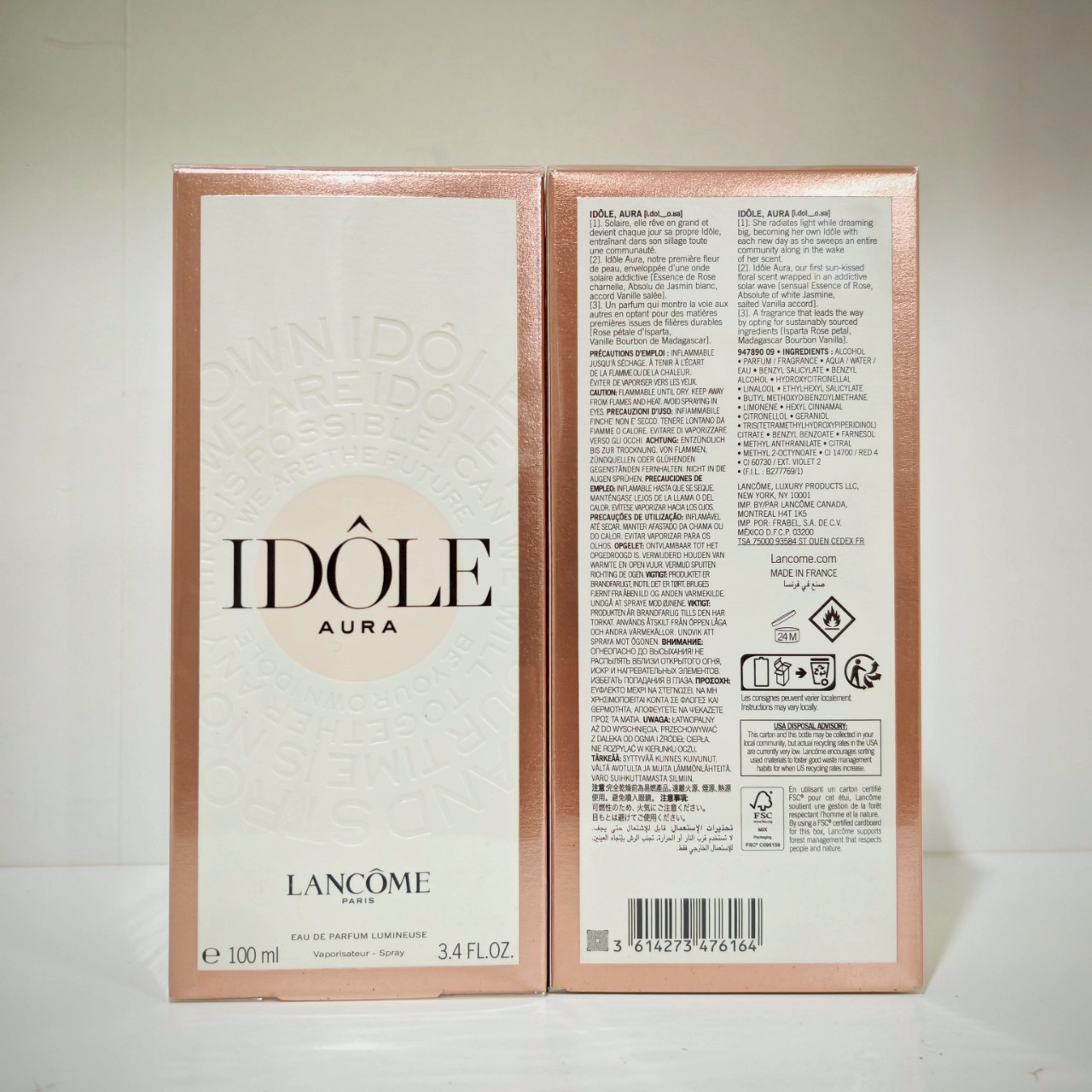 น้ำหอมแท้ Lancome Idole Aura EDP 100ml กล่องซีล