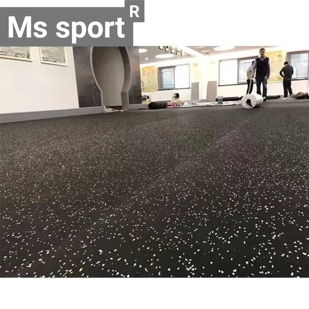 พื้นฟิตเนสแผ่นยาง EPDM แบบม้วน