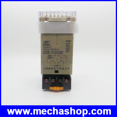 เครื่องตั้งเวลาดิจิตอล ตัวตั้งเวลา220V AC Programmable Double Time Delay Relay Repeat Cycle Relay Timer DH48S-S