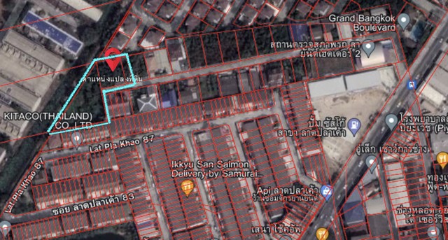 ขาย ที่ดิน ซ.ลาดปลาเค้า 89 ถมแล้ว ลาดปลาเค้า บางเขน รามอินทรา