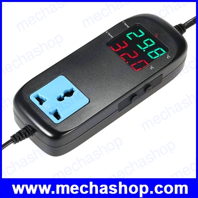 เครื่องควบคุมอุณหภูมิพร้อมปลั๊กไฟ เทมเพอเรเจอร์คอนโทรล Temperature Controller Electronic Thermostat Thermocouple with Socket