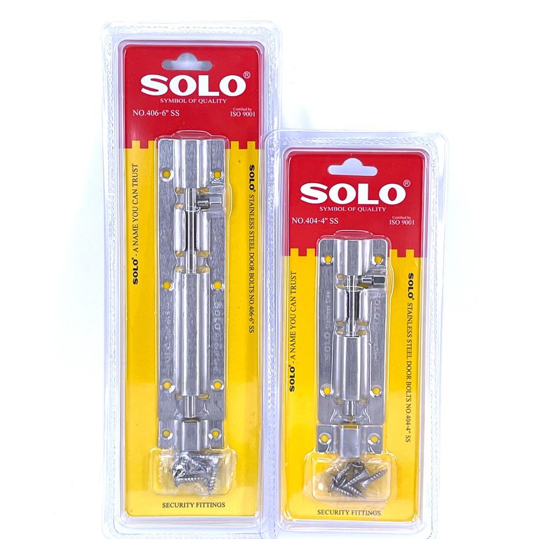 SOLO 40x กลอนประตูสแตนเลส 2 4 6 นิ้ว โซโล