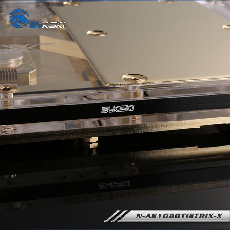 Bykski ASUS Strix 1060/1070/1080/Ti Full Coverage GPU Water Block - Clear (N-AS1080TI STRIX-X)