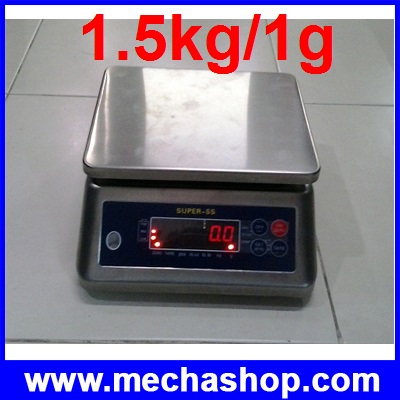 เครื่องชั่งมือสอง เครื่องชั่งน้ำหนักดิจิตอล แบบกันน้ำ 1500g ความละเอียด0.1g Waterproof Digital Scale New 1500g/0.1G