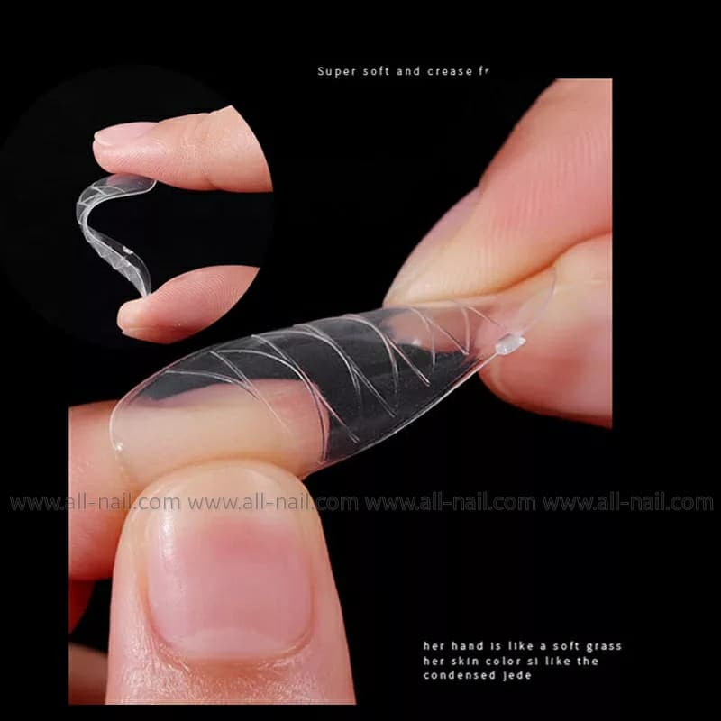 เล็บแพทเทิร์น Dual Form ฟอร์มต่อเล็บPoly Gel 12ไซส์ รวม120ชิ้น