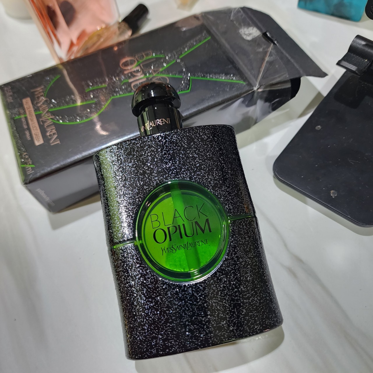 น้ำหอมแท้แบ่งขาย YSL Black Black opium green illicit Eau De Parfum for women💕Travel Size #แบบทดลอง