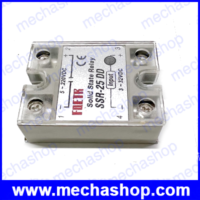 โซลิดสเตตรีเลย์ 25A solid state relay SSR-25DD 25A actually 3-32V DC TO 5-220V DC