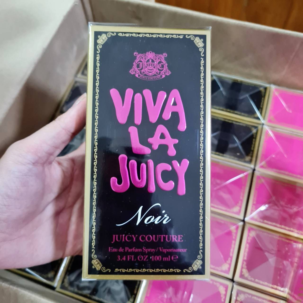 น้ำหอมแท้ Juicy Couture Viva Juicy Noir by Juicy Couture EDP 100มิล กล่องซีล