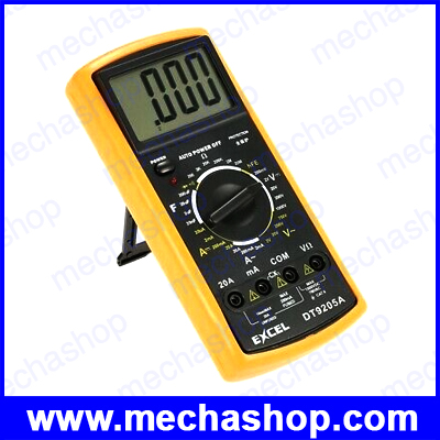 เครื่องมือวัดไฟฟ้า AC/DC Digital Voltmeter Ammeter Ohm Test Meter Multimeter DT9205A