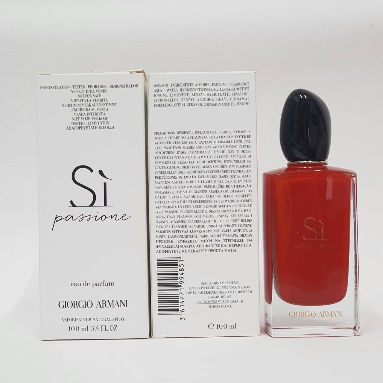 น้ำหอมแท้ GIORGIO Armani Si Passione EDP 100ml กล่องขาว