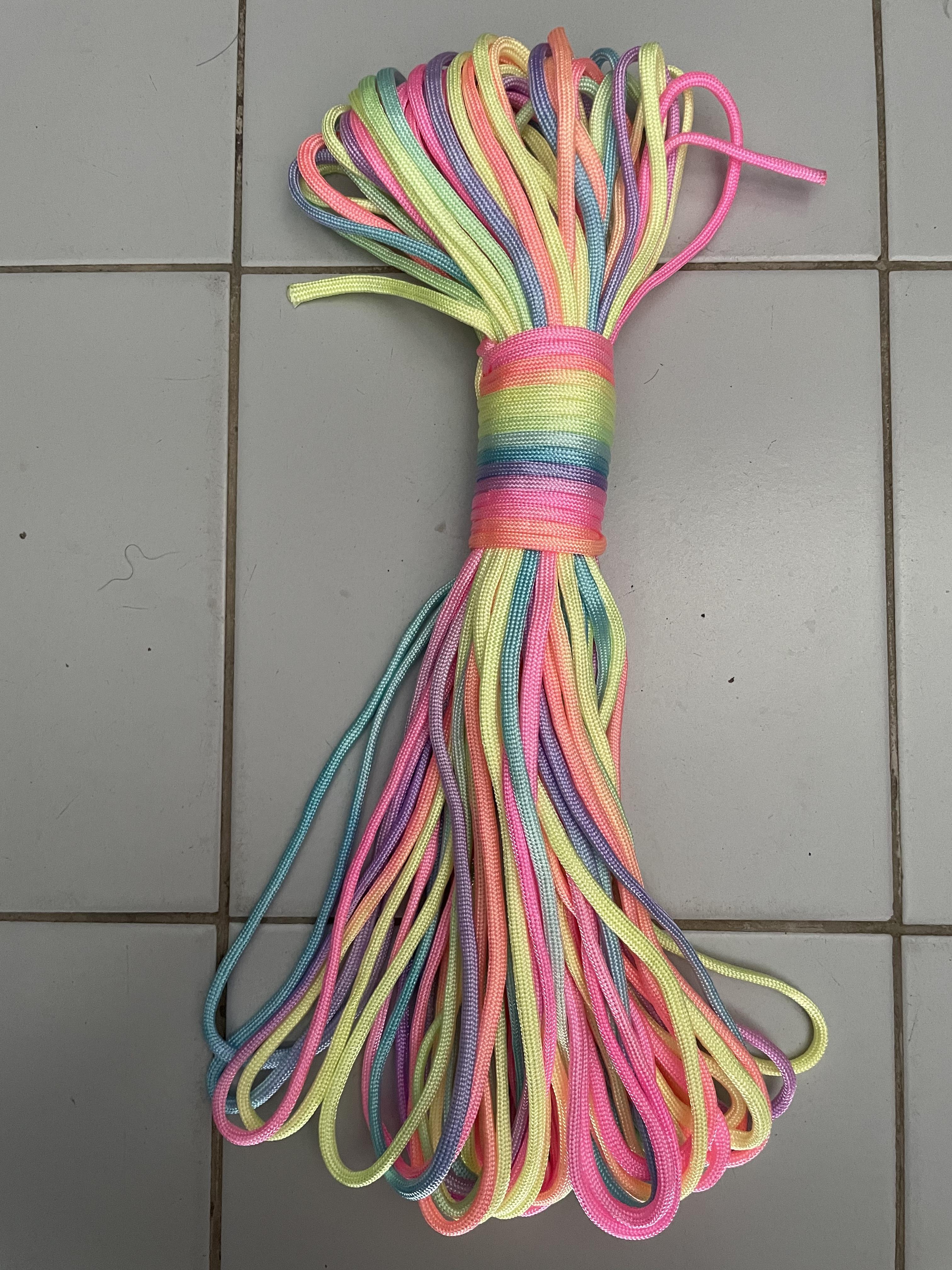 เชือก paracord 550 : rainbow colors ( 4mm. )