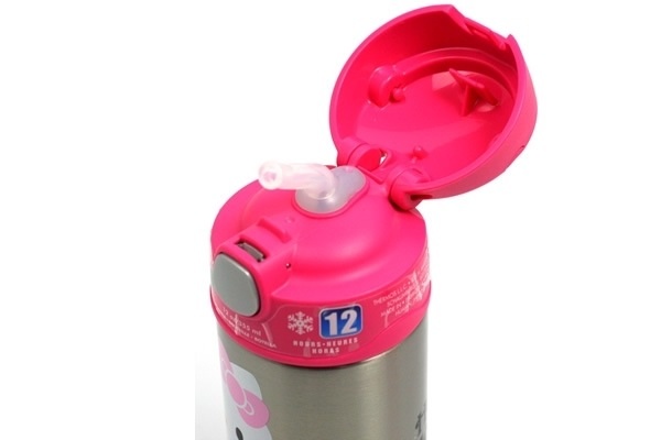 ของหมดค่ะ!!!Thermos - FUNtainer Straw Bottle Hello Kitty Pink กระติกน้ำสูญญากาศ 12 oz. เก็บความร้อน&ความเย็น แบรนด์คุณภาพ จาก USA (จัดส่งฟรี)