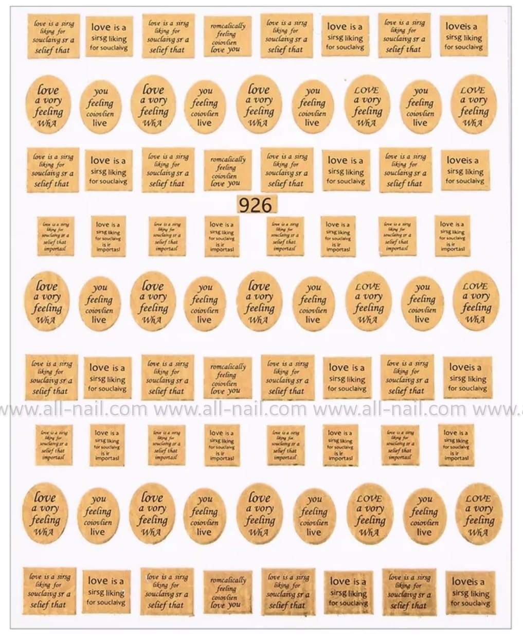 สติ๊กเกอร์ติดเล็บ สติ๊กเกอร์ตัวหนังสือ สีทองรุ้งแว็บๆ